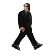 Adolf Hitler walking