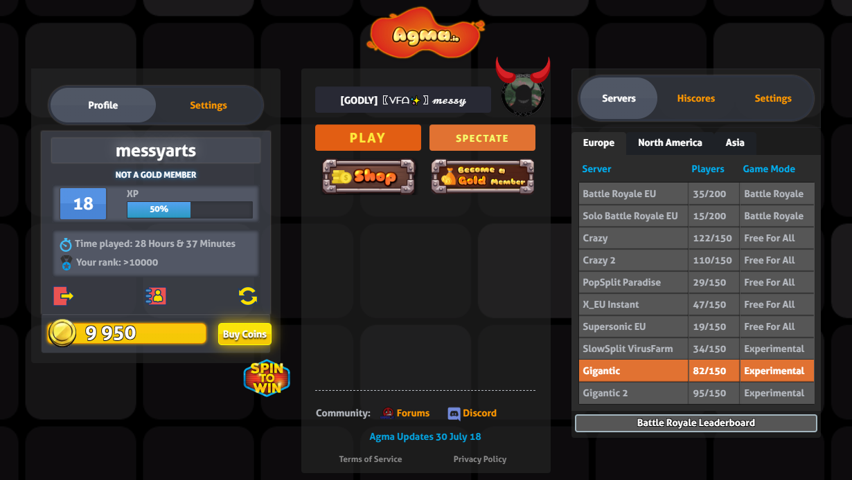 Agma.io 🕹️ Play Now on GamePix