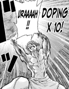 Geralt takes steroids, becomes very muscular, and pushes a large boulder away.