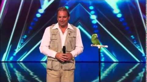 America's Got Talent 2014 Joe The Bird Man & Tika Auditions 6