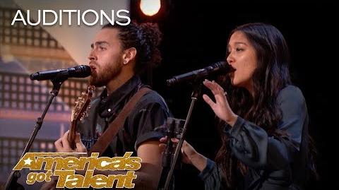 Us The Duo Married Couple Perform Original, 'No Matter Where You Are' - America's Got Talent 2018