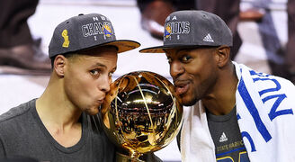 Stephen Curry and Andre Iguodala 2015 NBA Champions.jpg