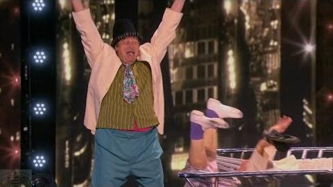 America's Got Talent 2016 Gary Sladek & Broadway Jim Crash & Burn Full Judge Cuts Clip S11E09