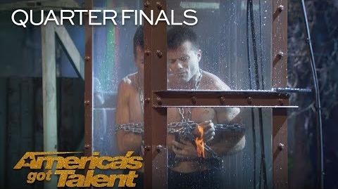 Lord Nil Man Underwater Struggles To Escape To Save Fiance - America's Got Talent 2018