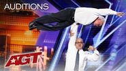 WOW! 84 and 54 Year Old Hand Balancing Best Friends Edson & Leon! - America's Got Talent 2019