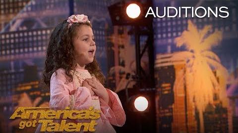 Sophie Fatu Adorable 5-Year-Old Sings Throwback Tune - America's Got Talent 2018
