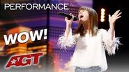 13-Year-Old Charlotte Summers Shocks You With Powerful Vocals - America's Got Talent 2019