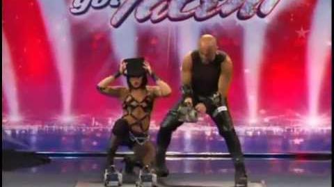 America's Got Talent Mario & Jenny Sexy & Dangerous Chainsaw Act