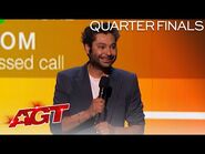 Kabir Singh Tells Hilarious Stories About Texting His Mom - America's Got Talent 2021