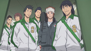 Kitasumi High team arrives at Kuzuryu High