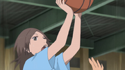 Sayuri scores the mid-range jump shot