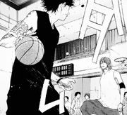 Kenji challenges Karasawa to 1-on-1 basketball match