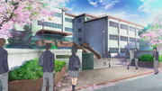Kuzuryu High's front entrance