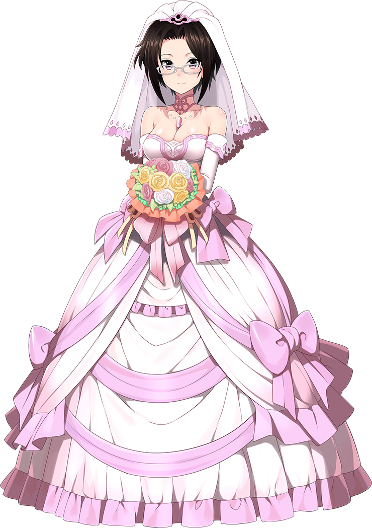 花嫁姿の召喚士ファルネ