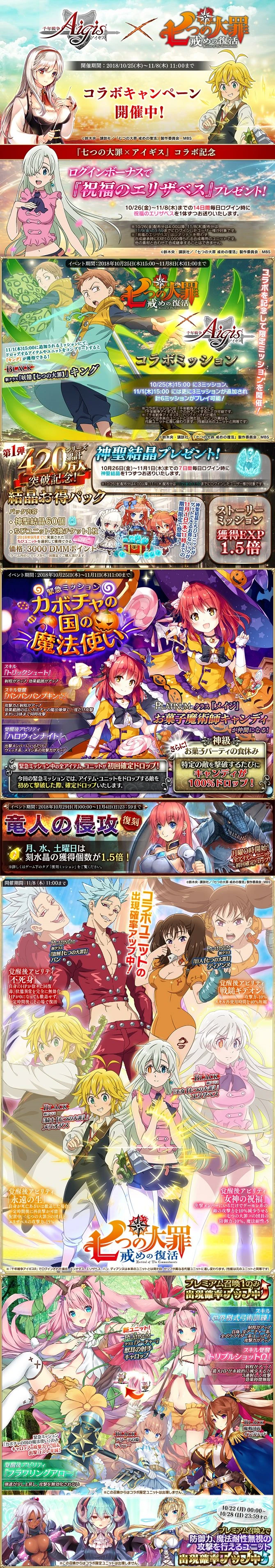 The Seven Deadly Sins X Aigis Collaboration Event Aigis Wiki Fandom