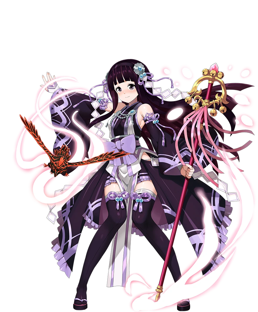 黒紫の巫女キキョウ