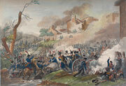 Battle of Leipzig by Naudet