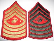 Sergeant Major of the Marine Corps, insignes de manche