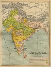 India 1804 map