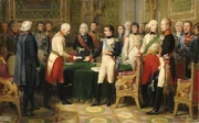 Napoléon reçoit à Erfurt l’ambassadeur d’Autriche.  .  (–).