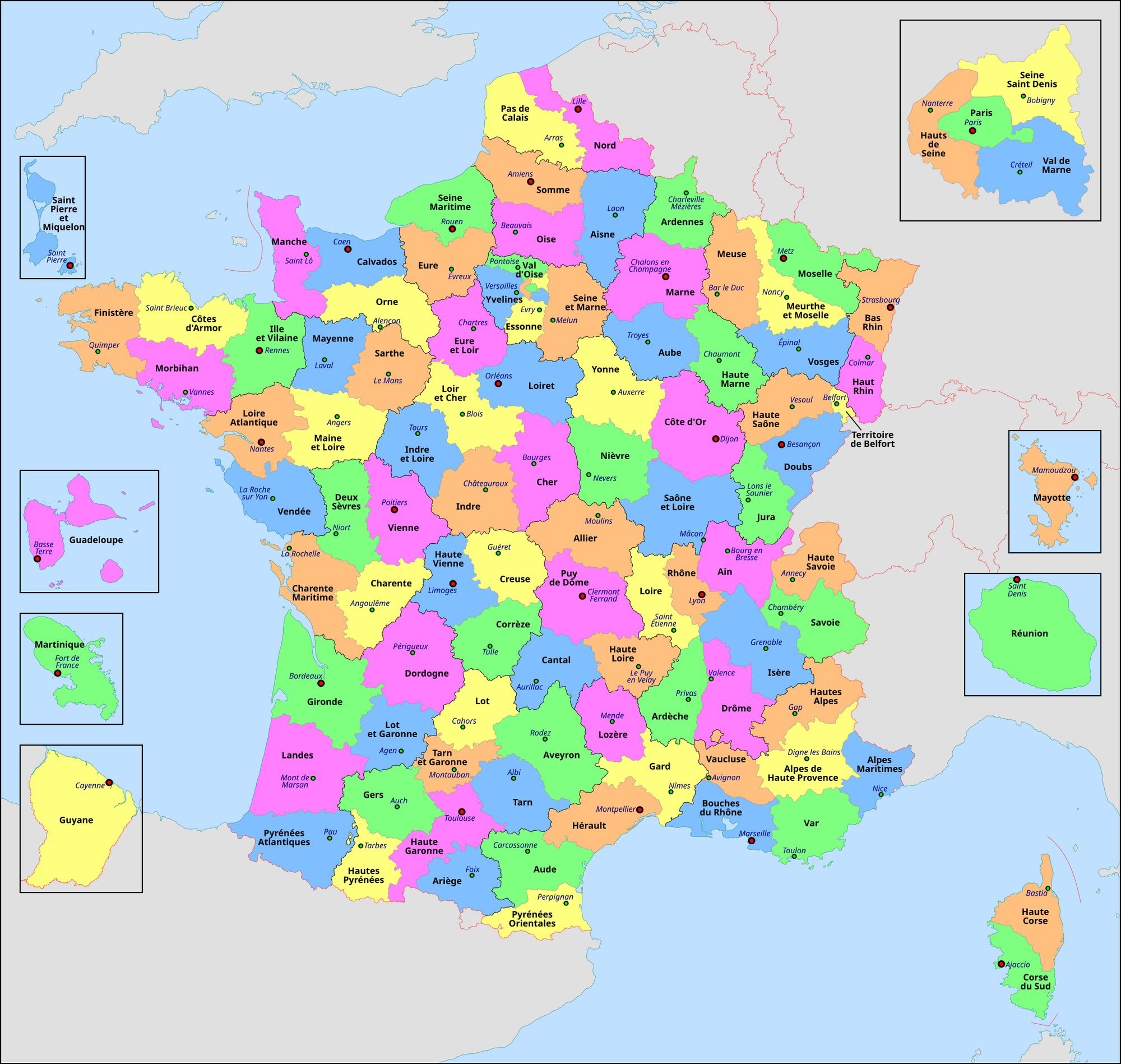 Quels Sont Les 101 Départements Français Département français | Aigles et Lys | Fandom