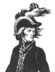 , commandant en chef franco-batave, en uniforme de général de la Révolution.