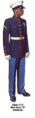 Marine Blue dress uniform