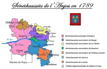 Carte des sénéchaussées de l'ancienne province d'.