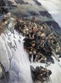 Suvorov crossing the alps