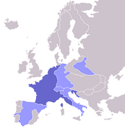Europe map Napoleon 1811