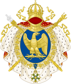 Coat of arms of the First French Empire, round shield version