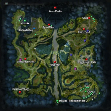 Purple Marks - Giant Gara, Blue Marks - Vadcaw GoldWing