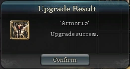 New gear name shown. Congratulations!