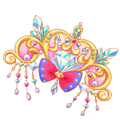 Heart crystal jewel