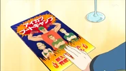 Orihime put an Aikatsu! Boot Camp's leaflet on Akari's table.