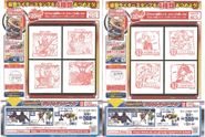 Kamen Rider Accel, Kamen Rider Beast, Kamen Rider Zangetsu and Kamen Rider OOO Putotyra with Sakura Kitaōji, Yurika Tōdō, Seira Otoshiro and Kaede Ichinose