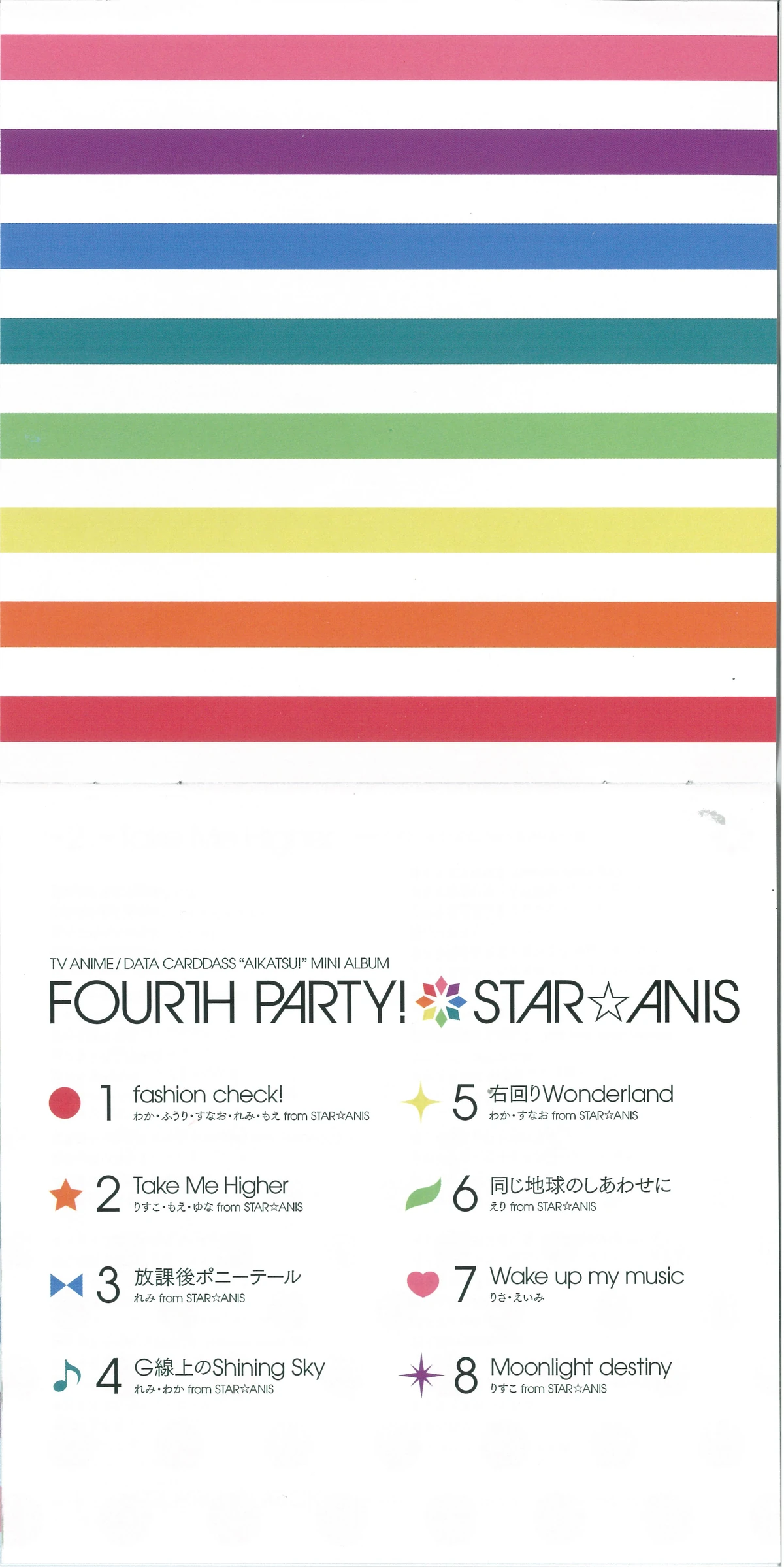 TV Anime Aikatsu Insert Song Mini Album Fourth Party Aikatsu