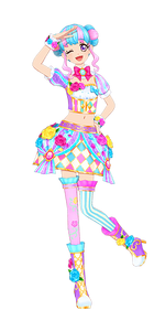 【149】アイカツスターズ　ミルキーヴィーナスコーデ　直筆サイン入りブロマイド アイカツスターズ! - アイカツスターズ オンパレード復刻版
