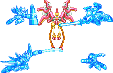 洛克人ZERO2熱岩霓鳳的技能幻影中的霸法