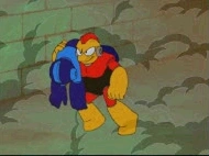 在磁鐵人戰中救援的炸彈人