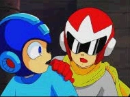 阻止洛克人貿然前進的布魯斯