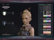 Character creation screen