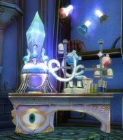 Die Arbeitsstation eines Alchemisten