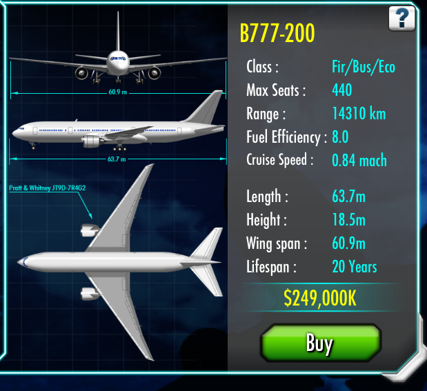 Boeing 777/777-200 | Air Tycoon | Fandom