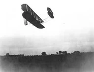 The Wright Flyer, the first successful powered aircraft.