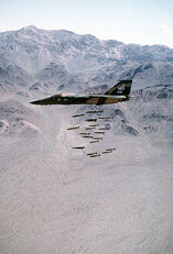 F-111A dropping Mark 82 bombs