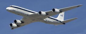 A NASA DC-8.