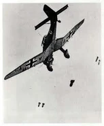 Stuka dropping it's bombs