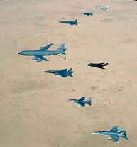 A formation of USAF aircraft over Iraq