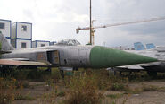 Sukhoi Su-15 Flagon. Abandoned aircraft museum at Khodynka airdrome